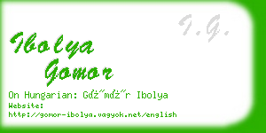 ibolya gomor business card